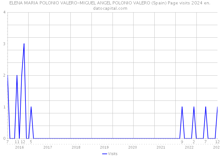 ELENA MARIA POLONIO VALERO-MIGUEL ANGEL POLONIO VALERO (Spain) Page visits 2024 