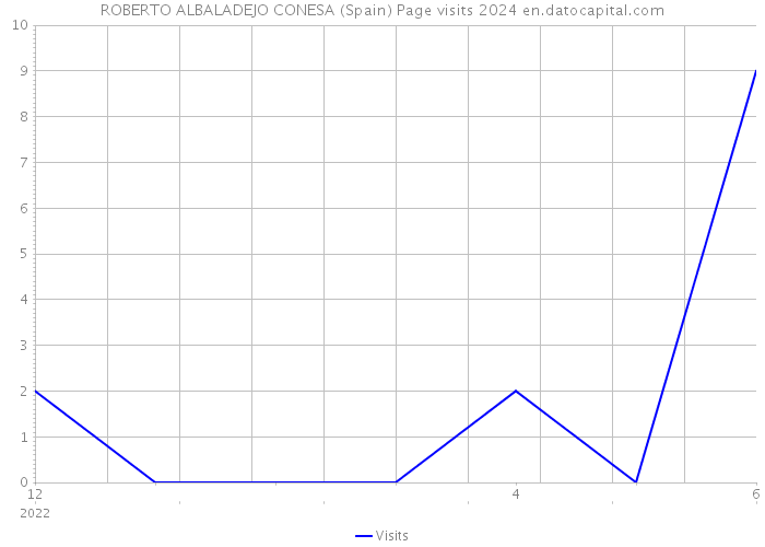 ROBERTO ALBALADEJO CONESA (Spain) Page visits 2024 