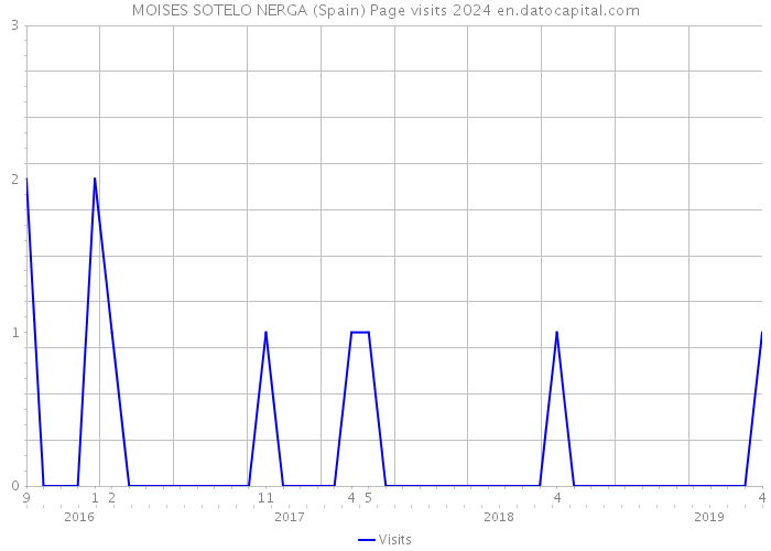 MOISES SOTELO NERGA (Spain) Page visits 2024 