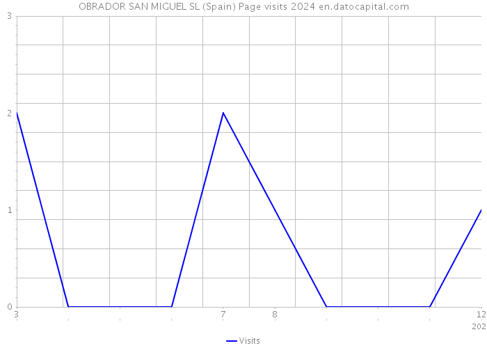 OBRADOR SAN MIGUEL SL (Spain) Page visits 2024 