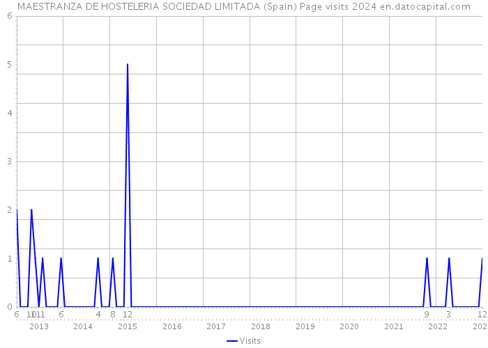 MAESTRANZA DE HOSTELERIA SOCIEDAD LIMITADA (Spain) Page visits 2024 