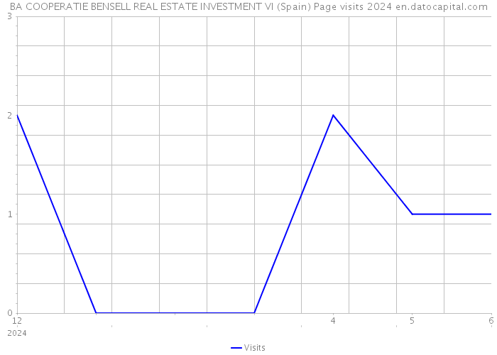 BA COOPERATIE BENSELL REAL ESTATE INVESTMENT VI (Spain) Page visits 2024 