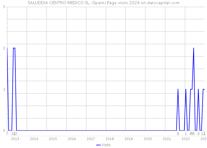 SALUDDIA CENTRO MEDICO SL. (Spain) Page visits 2024 