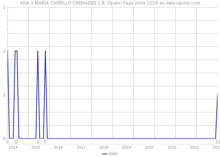 ANA Y MARIA CARRILLO CREMADES C.B. (Spain) Page visits 2024 