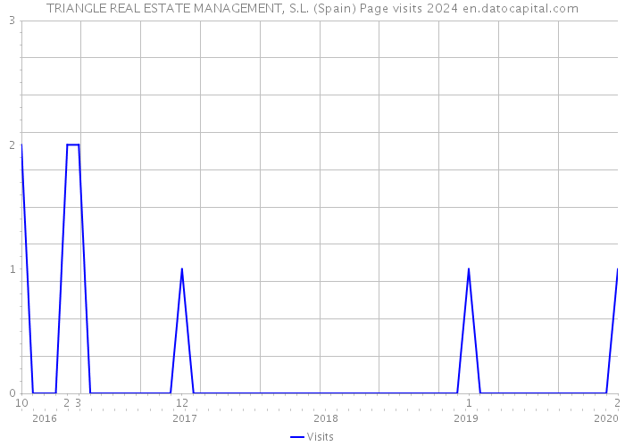 TRIANGLE REAL ESTATE MANAGEMENT, S.L. (Spain) Page visits 2024 