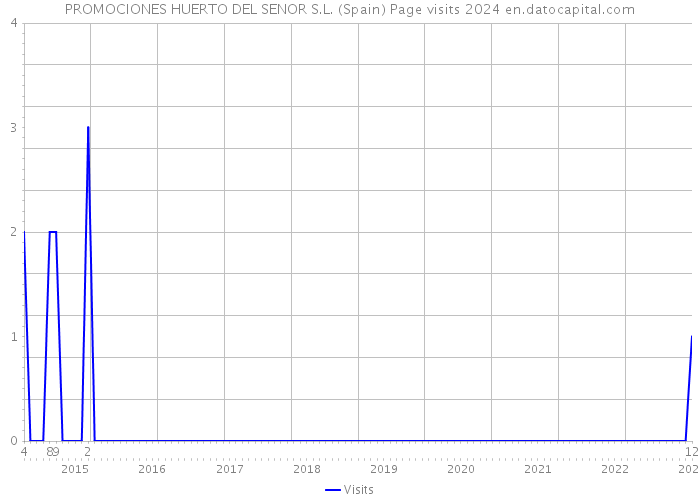 PROMOCIONES HUERTO DEL SENOR S.L. (Spain) Page visits 2024 