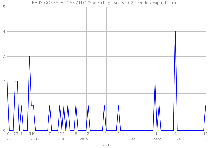 FELIX GONZALEZ GAMALLO (Spain) Page visits 2024 