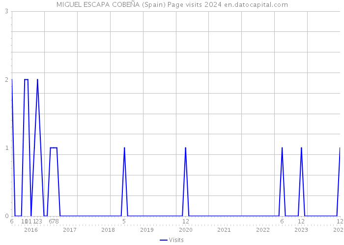 MIGUEL ESCAPA COBEÑA (Spain) Page visits 2024 