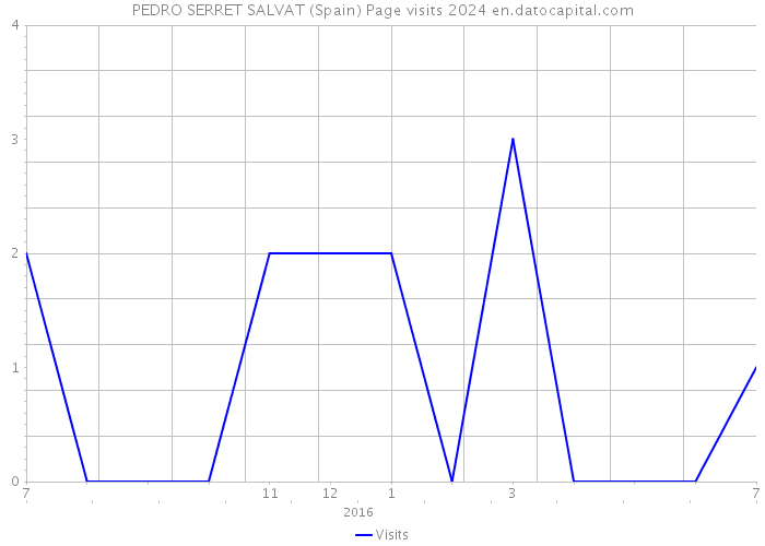 PEDRO SERRET SALVAT (Spain) Page visits 2024 