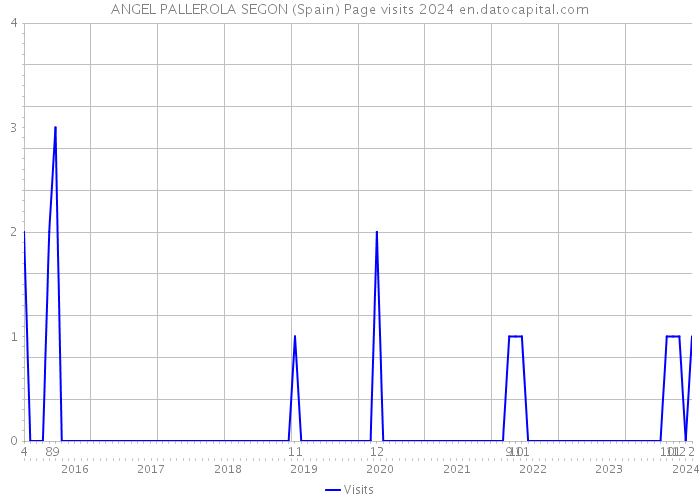 ANGEL PALLEROLA SEGON (Spain) Page visits 2024 