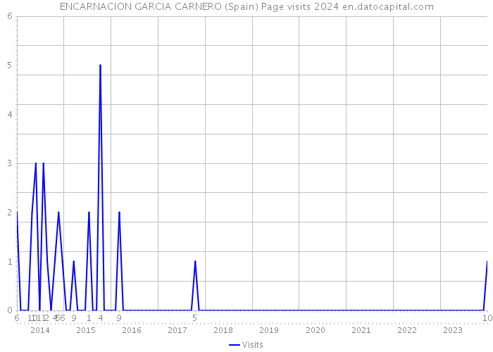 ENCARNACION GARCIA CARNERO (Spain) Page visits 2024 