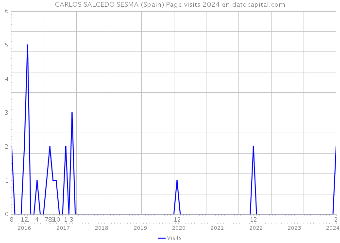CARLOS SALCEDO SESMA (Spain) Page visits 2024 