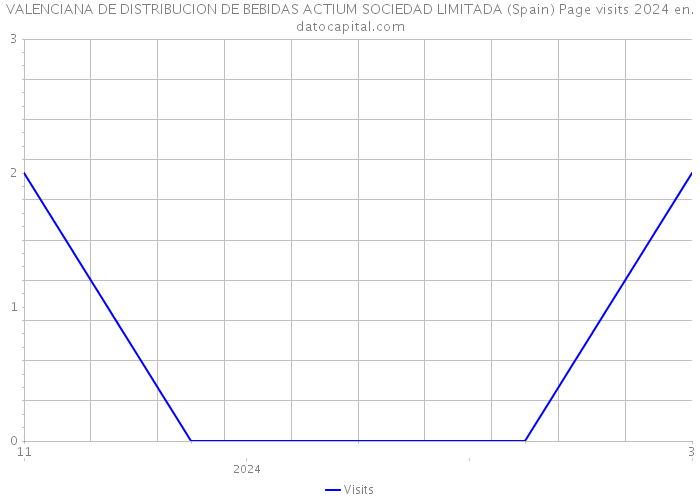 VALENCIANA DE DISTRIBUCION DE BEBIDAS ACTIUM SOCIEDAD LIMITADA (Spain) Page visits 2024 