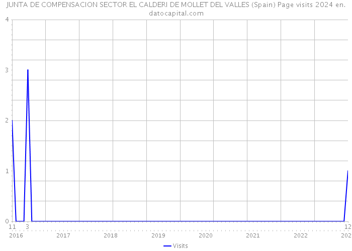 JUNTA DE COMPENSACION SECTOR EL CALDERI DE MOLLET DEL VALLES (Spain) Page visits 2024 