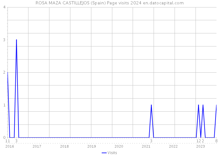 ROSA MAZA CASTILLEJOS (Spain) Page visits 2024 
