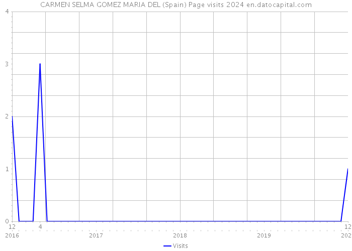 CARMEN SELMA GOMEZ MARIA DEL (Spain) Page visits 2024 