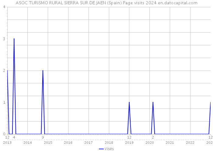 ASOC TURISMO RURAL SIERRA SUR DE JAEN (Spain) Page visits 2024 