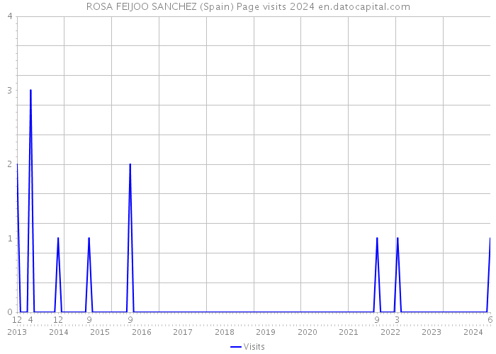 ROSA FEIJOO SANCHEZ (Spain) Page visits 2024 