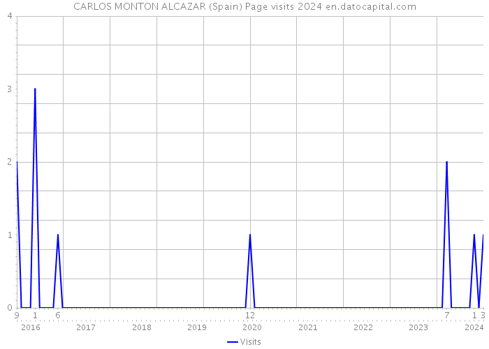 CARLOS MONTON ALCAZAR (Spain) Page visits 2024 
