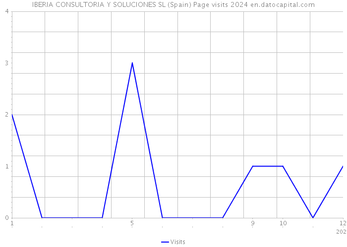 IBERIA CONSULTORIA Y SOLUCIONES SL (Spain) Page visits 2024 