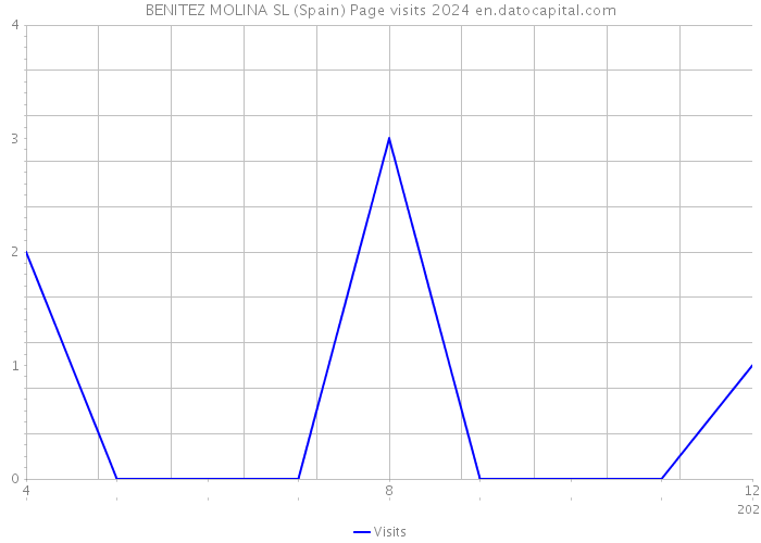 BENITEZ MOLINA SL (Spain) Page visits 2024 