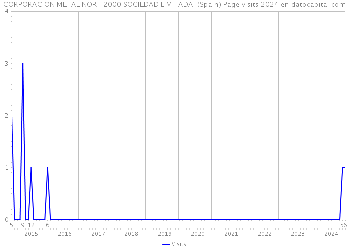 CORPORACION METAL NORT 2000 SOCIEDAD LIMITADA. (Spain) Page visits 2024 