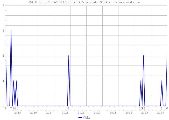 RAUL PRIETO CASTILLO (Spain) Page visits 2024 