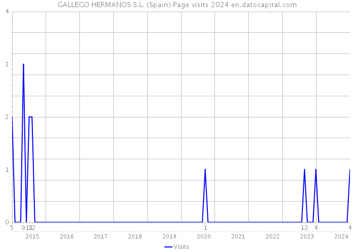GALLEGO HERMANOS S.L. (Spain) Page visits 2024 