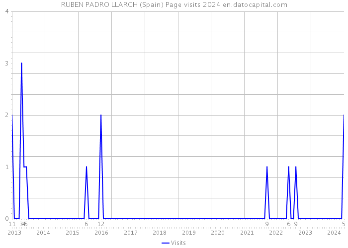 RUBEN PADRO LLARCH (Spain) Page visits 2024 