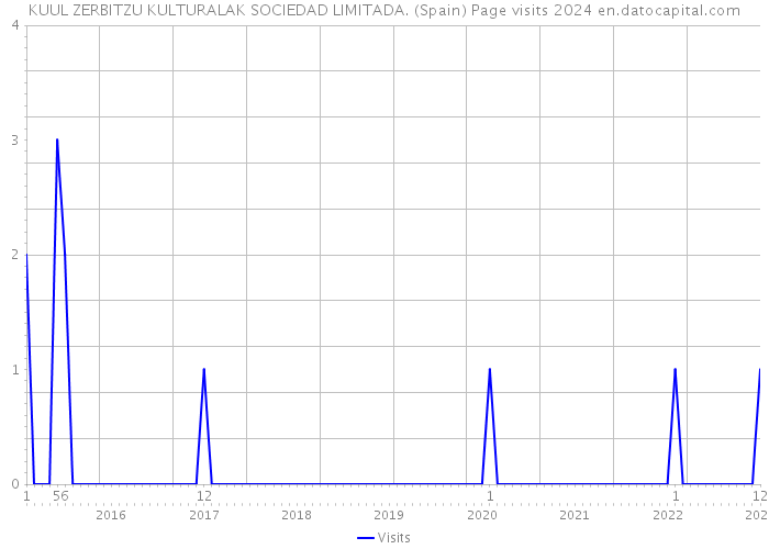 KUUL ZERBITZU KULTURALAK SOCIEDAD LIMITADA. (Spain) Page visits 2024 