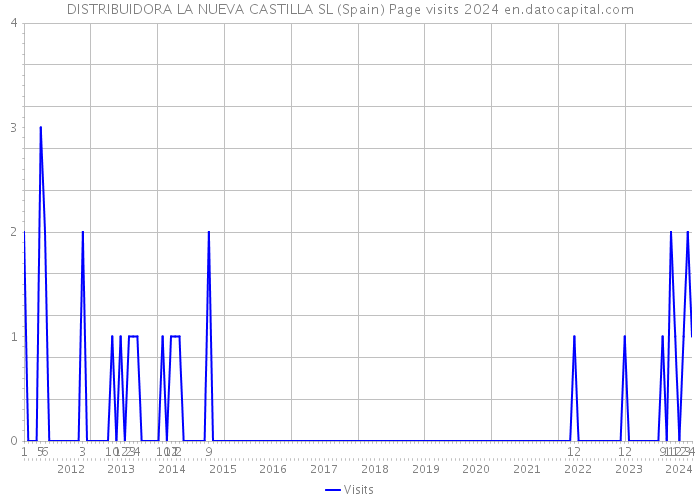DISTRIBUIDORA LA NUEVA CASTILLA SL (Spain) Page visits 2024 