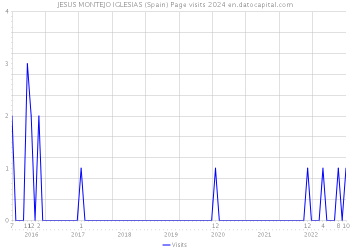 JESUS MONTEJO IGLESIAS (Spain) Page visits 2024 