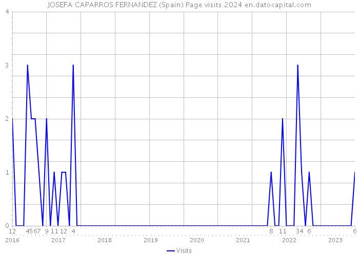 JOSEFA CAPARROS FERNANDEZ (Spain) Page visits 2024 