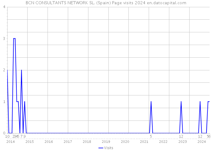 BCN CONSULTANTS NETWORK SL. (Spain) Page visits 2024 
