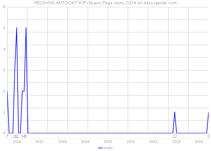 RECANVIS AUTOCAT SCP (Spain) Page visits 2024 