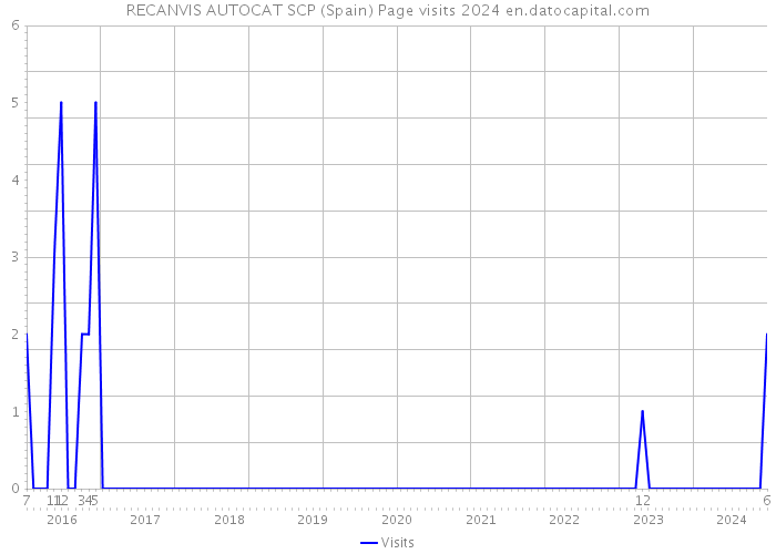 RECANVIS AUTOCAT SCP (Spain) Page visits 2024 