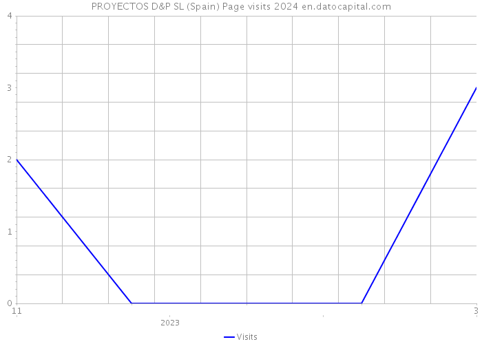 PROYECTOS D&P SL (Spain) Page visits 2024 
