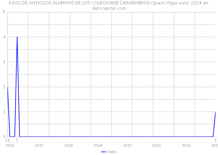 ASOC DE ANTIGUOS ALUMNOS DE LOS COLEGIOSDE CARABINEROS (Spain) Page visits 2024 