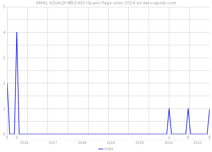 AMAL AZUAGH BELKADI (Spain) Page visits 2024 