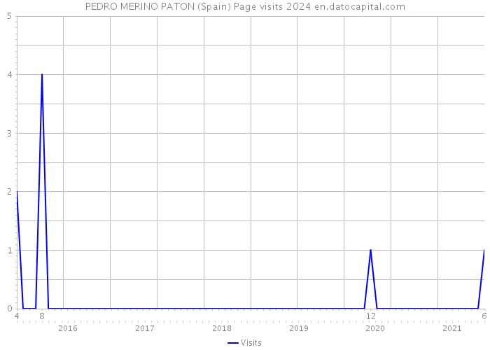 PEDRO MERINO PATON (Spain) Page visits 2024 