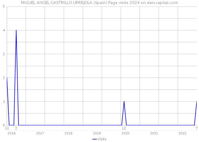 MIGUEL ANGEL CASTRILLO URREJOLA (Spain) Page visits 2024 