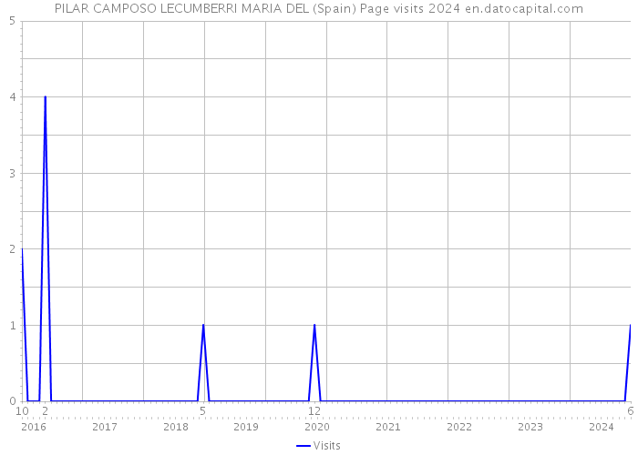 PILAR CAMPOSO LECUMBERRI MARIA DEL (Spain) Page visits 2024 