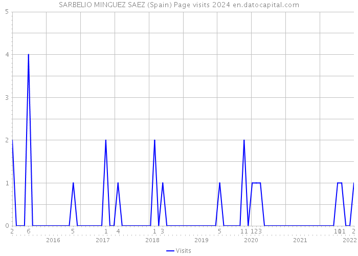 SARBELIO MINGUEZ SAEZ (Spain) Page visits 2024 