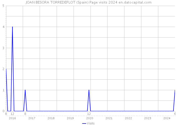 JOAN BESORA TORREDEFLOT (Spain) Page visits 2024 