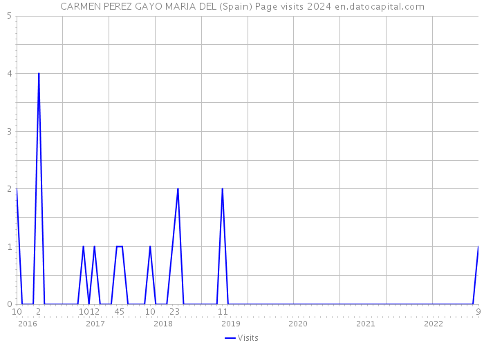 CARMEN PEREZ GAYO MARIA DEL (Spain) Page visits 2024 