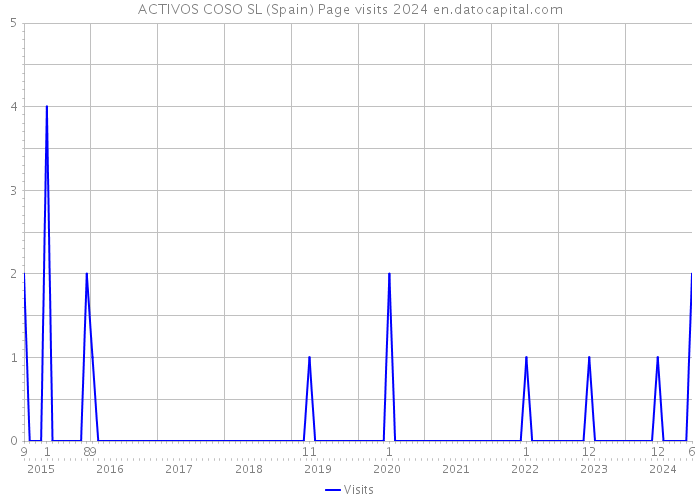 ACTIVOS COSO SL (Spain) Page visits 2024 