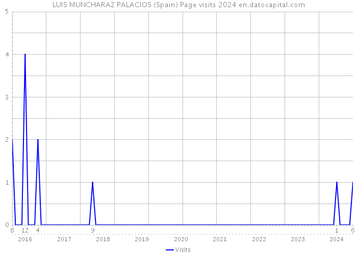 LUIS MUNCHARAZ PALACIOS (Spain) Page visits 2024 