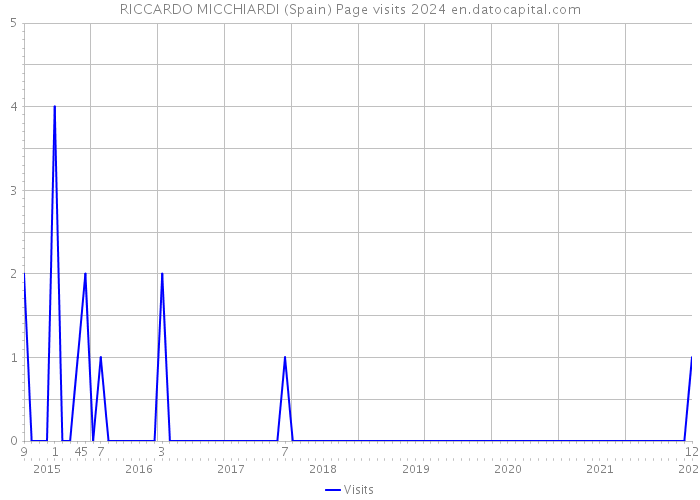 RICCARDO MICCHIARDI (Spain) Page visits 2024 