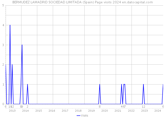 BERMUDEZ LAMADRID SOCIEDAD LIMITADA (Spain) Page visits 2024 