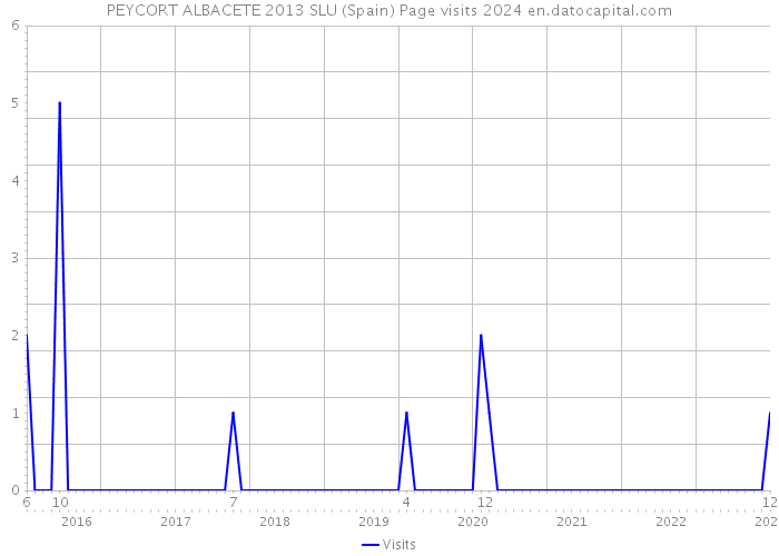 PEYCORT ALBACETE 2013 SLU (Spain) Page visits 2024 